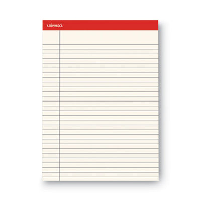 Colored Perforated Ruled Writing Pads, Letter Size Pad (8.5 X 11.75), Wide/legal Rule, 50 Ivory 8.5 X 11 Sheets, Dozen