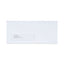 Peel Seal Strip Business Envelope, Address Window, #10, Square Flap, Self-adhesive Closure, 4.13 X 9.5, White, 500/box