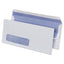 Self-seal Security Tint Business Envelope, Address Window, #10, Square Flap, Self-adhesive Closure, 4.13 X 9.5, White, 500/bx