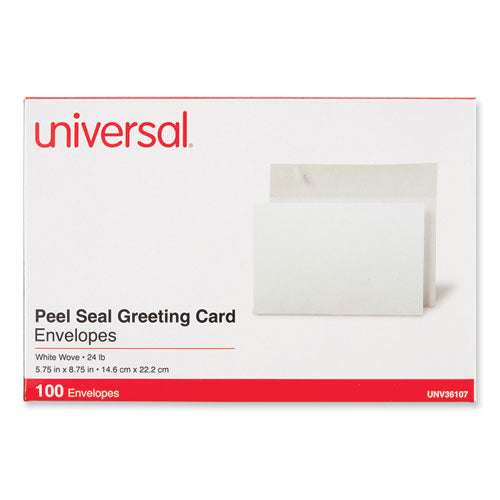 Peel Seal Strip Business Envelope, #a9, Square Flap, Self-adhesive Closure, 5.74 X 8.75, White, 100/box