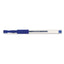 Comfort Grip Gel Pen, Stick, Medium 0.7 Mm, Blue Ink, Clear Barrel, Dozen