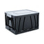 Collapsible Crate, Letter/legal Files, 17.25" X 14.25" X 10.5", Black/gray, 2/pack