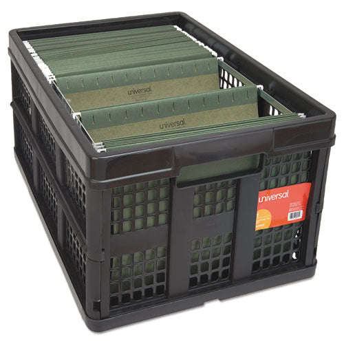 Filing/storage Tote, Letter Files, 20.13" X 14.63" X 10.75", Black