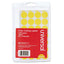 Self-adhesive Removable Color-coding Labels, 0.75" Dia, Yellow, 28/sheet, 36 Sheets/pack