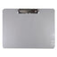 Plastic Brushed Aluminum Clipboard, Portrait Orientation, 0.5" Clip Capacity, Holds 8.5 X 11 Sheets, Silver