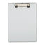 Plastic Brushed Aluminum Clipboard, Portrait Orientation, 0.5" Clip Capacity, Holds 8.5 X 11 Sheets, Silver