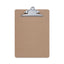 Hardboard Clipboard, 1.25" Clip Capacity, Holds 8.5 X 11 Sheets, Brown, 3/pack