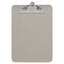 Plastic Clipboard With High Capacity Clip, 1.25" Clip Capacity, Holds 8.5 X 11 Sheets, Translucent Black