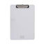 Plastic Clipboard With Low Profile Clip, 0.5" Clip Capacity, Holds 8.5 X 11 Sheets, Clear