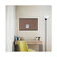 Tech Cork Board, 36 X 24, Cork Surface, Black Plastic Frame