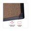 Tech Cork Board, 36 X 24, Cork Surface, Black Plastic Frame