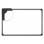 Design Series Deluxe Magnetic Steel Dry Erase Marker Board, 24 X 18, White Surface, Black Aluminum/plastic Frame