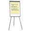 Dry Erase Board With Tripod Easel And Adjustable Pen Cups, 29 X 41, White Surface, Silver Frame