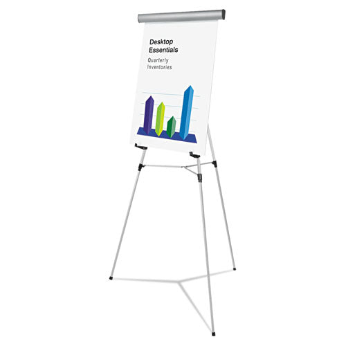 Heavy-duty Adjustable Presentation Easel, 69" Maximum Height, Metal, Black