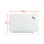 Frameless Magnetic Glass Marker Board, 36 X 24, White Surface