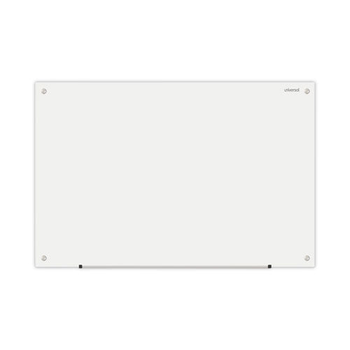 Frameless Glass Marker Board, 36 X 24, White Surface