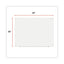 Frameless Glass Marker Board, 48 X 36, White Surface