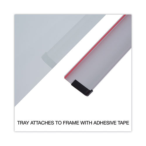 Frameless Glass Marker Board, 48 X 36, White Surface