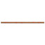 Cork Bulletin Bar, 24 X 1, Brown Surface, Silver Aluminum Frame