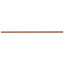 Cork Bulletin Bar, 36 X 1, Brown Surface, Silver Aluminum Frame