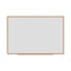 Deluxe Melamine Dry Erase Board, 72 X 48, Melamine White Surface, Oak Fiberboard Frame