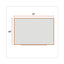 Deluxe Melamine Dry Erase Board, 72 X 48, Melamine White Surface, Oak Fiberboard Frame