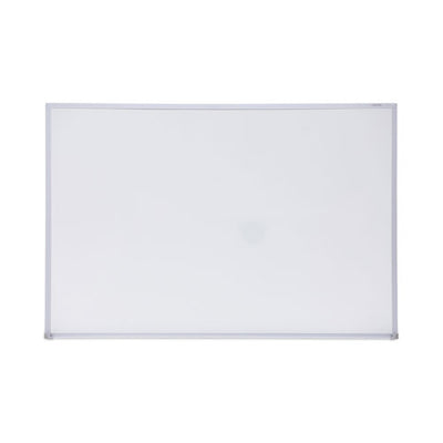 Melamine Dry Erase Board With Aluminum Frame, 36 X 24, White Surface, Anodized Aluminum Frame