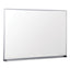 Melamine Dry Erase Board With Aluminum Frame, 36 X 24, White Surface, Anodized Aluminum Frame