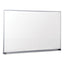 Melamine Dry Erase Board With Aluminum Frame, 36 X 24, White Surface, Anodized Aluminum Frame