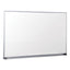 Melamine Dry Erase Board With Aluminum Frame, 48 X 36, White Surface, Anodized Aluminum Frame