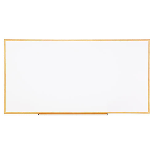 Deluxe Melamine Dry Erase Board, 96 X 48, Melamine White Surface, Silver Anodized Aluminum Frame