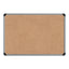 Cork Board With Aluminum Frame, 24 X 18, Natural Surface