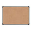 Cork Board With Aluminum Frame, 36 X 24, Natural Surface