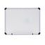 Modern Melamine Dry Erase Board With Aluminum Frame, 24 X 18, White Surface