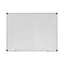 Modern Melamine Dry Erase Board With Aluminum Frame, 48 X 36, White Surface