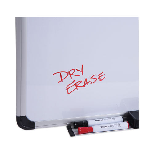 Magnetic Steel Dry Erase Marker Board, 24 X 18, White Surface, Aluminum/plastic Frame