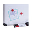 Magnetic Steel Dry Erase Marker Board, 24 X 18, White Surface, Aluminum/plastic Frame