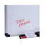 Magnetic Steel Dry Erase Marker Board, 36 X 24, White Surface, Aluminum/plastic Frame