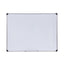 Magnetic Steel Dry Erase Marker Board, 48 X 36, White Surface, Aluminum/plastic Frame