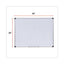 Magnetic Steel Dry Erase Marker Board, 48 X 36, White Surface, Aluminum/plastic Frame