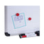 Cork/dry Erase Board, Melamine, 36 X 24, Black/gray, Aluminum/plastic Frame