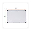 Deluxe Porcelain Magnetic Dry Erase Board, 36 X 24, White Surface, Silver/black Aluminum Frame