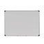 Deluxe Porcelain Magnetic Dry Erase Board, 48 X 36, White Surface, Silver/black Aluminum Frame