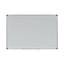 Deluxe Porcelain Magnetic Dry Erase Board, 72 X 48, White Surface, Silver/black Aluminum Frame