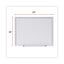 Deluxe Melamine Dry Erase Board, 24 X 18, Melamine White Surface, Silver Aluminum Frame
