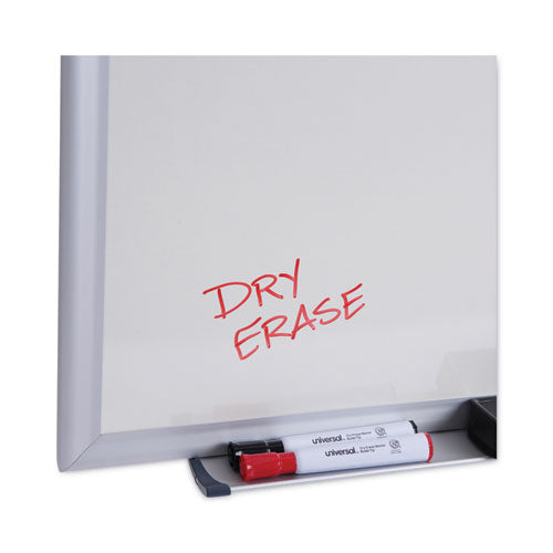 Deluxe Melamine Dry Erase Board, 36 X 24, Melamine White Surface, Silver Aluminum Frame