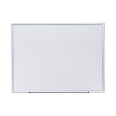 Deluxe Melamine Dry Erase Board, 48 X 36, Melamine White Surface, Silver Aluminum Frame