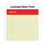 Perforated Ruled Writing Pads, Narrow Rule, Red Headband, 50 Canary-yellow 5 X 8 Sheets, Dozen