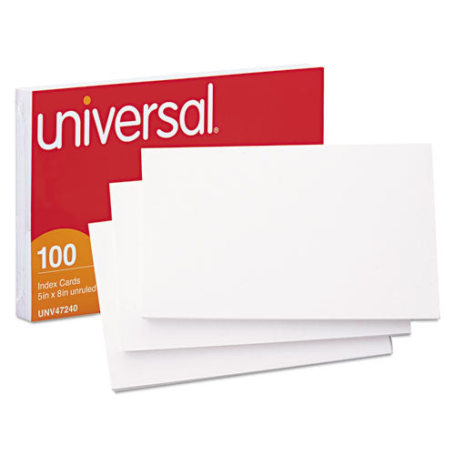 Unruled Index Cards, 3 X 5, White, 500/pack