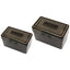 Plastic Index Card Boxes, Holds 300 3 X 5 Cards, 5.63 X 3.25 X 3.75, Translucent Black